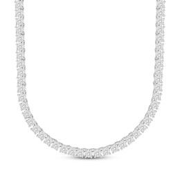 Men's Diamond Tennis Necklace 2-5/8 ct tw 10K White Gold 18&quot;