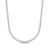 Thumbnail Image 2 of Men's Diamond Tennis Necklace 3-1/4 ct tw 10K White Gold 22"