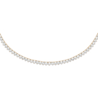 Diamond Riviera Necklace 6 ct tw 14K Yellow Gold 16