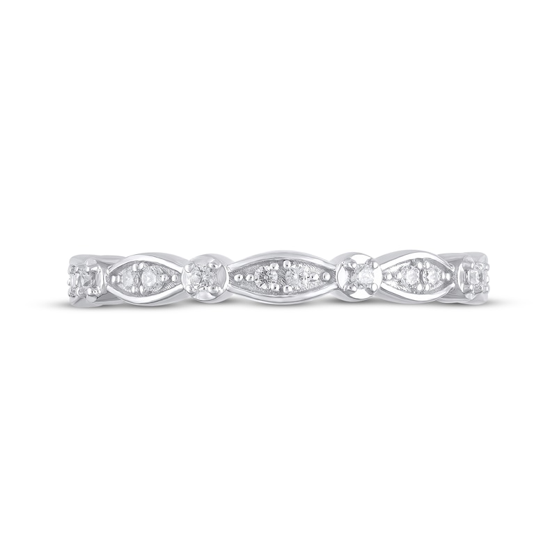 Lab-Created Diamonds by KAY Anniversary Band 1/15 ct tw 10K White Gold ...