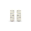 Thumbnail Image 2 of Men's Baguette-Cut Diamond Hoop Earrings 1 ct tw 14K Yellow Gold