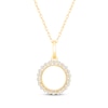 Thumbnail Image 1 of Diamond Eternity Necklace 1/8 ct tw 10K Yellow Gold 18&quot;