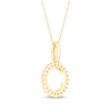 Thumbnail Image 3 of Diamond Eternity Necklace 1/8 ct tw 10K Yellow Gold 18&quot;