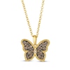 Thumbnail Image 0 of Le Vian Garden Party Diamond Butterfly Necklace 1/2 ct tw 14K Honey Gold 19"