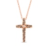 Thumbnail Image 0 of Le Vian Diamond Cross Necklace 1/5 ct tw 14K Strawberry Gold 19"