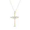 Thumbnail Image 1 of Diamond Winged Cross Necklace 1/15 ct tw 10K Yellow Gold 18&quot;