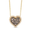 Thumbnail Image 1 of Le Vian Diamond Heart Necklace 1-1/6 ct tw 14K Honey Gold 19&quot;