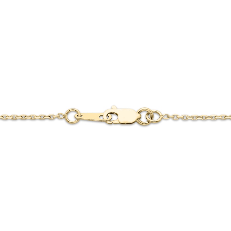 Main Image 3 of Diamond Ladder Necklace 1 ct tw 10K Yellow Gold 18&quot;