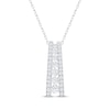 Thumbnail Image 1 of Diamond Ladder Necklace 1 ct tw 10K White Gold 18&quot;