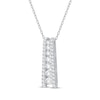 Thumbnail Image 2 of Diamond Ladder Necklace 1 ct tw 10K White Gold 18&quot;