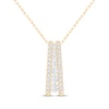 Thumbnail Image 1 of Diamond Ladder Necklace 1/2 ct tw 10K Yellow Gold 18&quot;