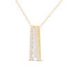 Thumbnail Image 2 of Diamond Ladder Necklace 1/2 ct tw 10K Yellow Gold 18&quot;