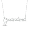 Thumbnail Image 1 of Diamond &quot;Grandma&quot; Necklace 1/6 ct tw Sterling Silver 18&quot;