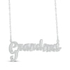 Thumbnail Image 2 of Diamond &quot;Grandma&quot; Necklace 1/6 ct tw Sterling Silver 18&quot;