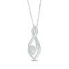 Thumbnail Image 2 of Multi-Diamond Infinity Necklace 1/3 ct tw 10K White Gold 18&quot;