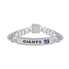 Thumbnail Image 1 of True Fans New York Giants 1/6 CT. T.W. Diamond Logo ID Bracelet in Sterling Silver