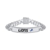 Thumbnail Image 0 of True Fans Detroit Lions 1/6 CT. T.W. Diamond Logo ID Bracelet in Sterling Silver