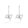 Thumbnail Image 1 of True Fans Tampa Bay Buccaneers 1/10 CT. T.W. Diamond Logo Earrings in Sterling Silver