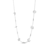 Thumbnail Image 1 of Diamond "Pisces" Chain Necklace 1/20 ct tw Sterling Silver 18"