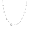 Thumbnail Image 1 of Diamond &quot;Aquarius&quot; Chain Necklace 1/15 ct tw Sterling Silver 18&quot;