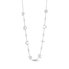 Thumbnail Image 2 of Diamond &quot;Aquarius&quot; Chain Necklace 1/15 ct tw Sterling Silver 18&quot;