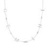 Thumbnail Image 1 of Diamond &quot;Gemini&quot; Chain Necklace 1/20 ct tw Sterling Silver 18&quot;