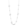 Thumbnail Image 2 of Diamond &quot;Gemini&quot; Chain Necklace 1/20 ct tw Sterling Silver 18&quot;