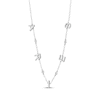 Thumbnail Image 2 of Diamond &quot;Aries&quot; Chain Necklace 1/20 ct tw Sterling Silver 18&quot;