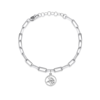 Gucci White Gold, Cultured Pearls And Diamond GG Charm Bracelet