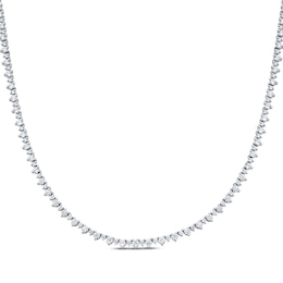 Diamond Riviera Necklace 8 ct tw 14K White Gold 18&quot;