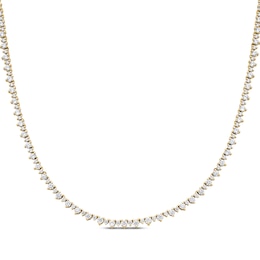 Diamond Riviera Necklace 8 ct tw 14K Yellow Gold 18&quot;