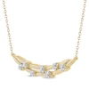 Thumbnail Image 1 of Diamond Station Necklace 1/4 ct tw 10K Yellow Gold 19"