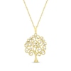 Thumbnail Image 1 of Diamond Family Tree Necklace 1/6 ct tw 10K Yellow Gold 18&quot;