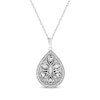 Thumbnail Image 1 of Diamond Teardrop Locket 1/3 ct tw 10K White Gold 18&quot;