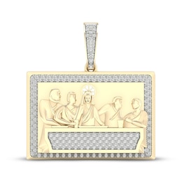 Diamond The Last Supper Charm 3/4 ct tw 10K Yellow Gold