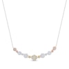 Thumbnail Image 1 of Diamond Smile Necklace 1-1/2 ct tw 10K Tri-Tone Gold 18&quot;