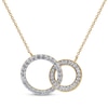 Thumbnail Image 1 of Diamond Circles Necklace 1/2 ct tw 10K Yellow Gold 18&quot;