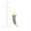 Thumbnail Image 2 of Men's Black Diamond Italian Horn Charm 1/2 ct tw 10K Yellow Gold