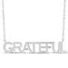 Thumbnail Image 0 of Diamond "Grateful" Necklace 1/15 ct tw Sterling Silver 18"