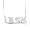 Thumbnail Image 2 of Diamond &quot;Lil Sis&quot; Necklace 1/15 ct tw Sterling Silver