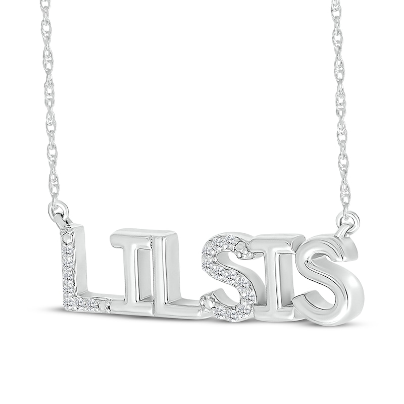 Main Image 2 of Diamond &quot;Lil Sis&quot; Necklace 1/15 ct tw Sterling Silver