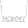 Thumbnail Image 1 of Diamond &quot;Mommy&quot; Necklace 1/15 ct tw Sterling Silver 18&quot;