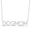 Thumbnail Image 1 of Diamond &quot;Dog Mom&quot; Necklace 1/15 ct tw Sterling Silver 18&quot;