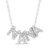 Thumbnail Image 1 of Diamond &quot;Nana&quot; Slide Necklace 1/6 ct tw Sterling Silver 18&quot;