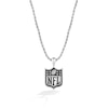 Thumbnail Image 2 of True Fans Los Angeles Chargers 3/8 CT. T.W. Black Diamond and Enamel Reversible Shield Necklace in 10K Yellow Gold & Sterling Silver