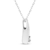 Thumbnail Image 1 of Love Ignited Diamond Flame Slide Necklace 1/20 ct tw Sterling Silver 18"