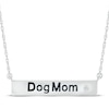 Thumbnail Image 1 of Diamond Accent &quot;Dog Mom&quot; Bar Necklace Sterling Silver 18&quot;