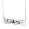 Thumbnail Image 2 of Diamond Accent &quot;Dog Mom&quot; Bar Necklace Sterling Silver 18&quot;