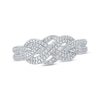 Thumbnail Image 0 of Diamond Infinity Knot Ring 1/4 ct tw 10K White Gold