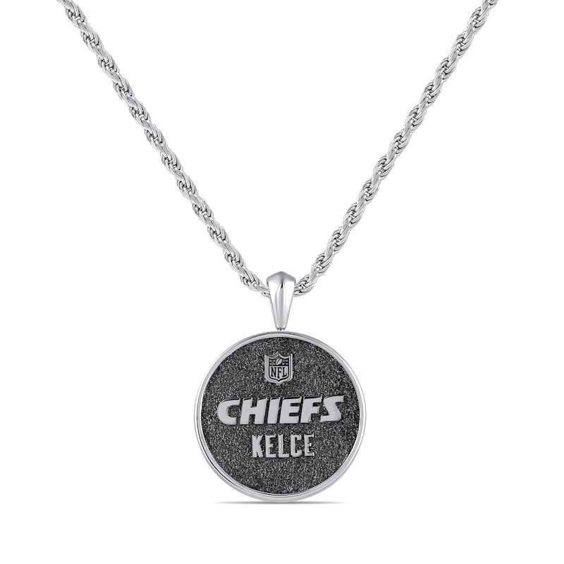 Main Image 2 of True Fans Player's Association Sterling Silver Pendant showcasing Travis Kelce of the Kansas City Chiefs